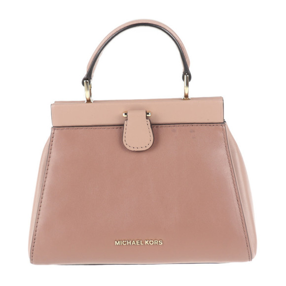 Michael Kors handbag leather pink beige 2way shoulder bag mini - Picture 1 of 10